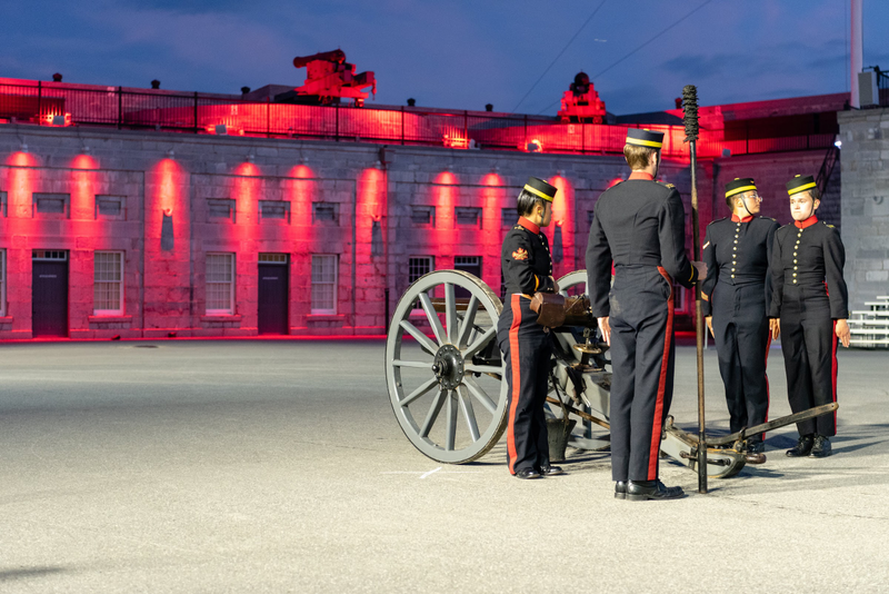 Illustration for article titled Selected Pictures from the Fort Henry Sunset Ceremony 2019 Finale